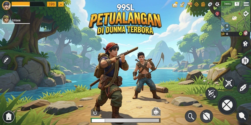 Tampilan gameplay menarik dalam dunia terbuka 99SL.