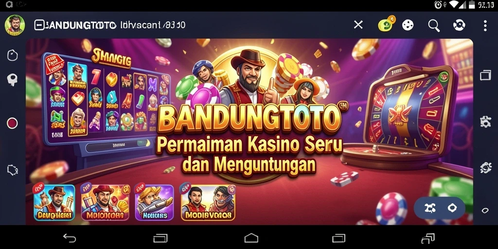 Tampilan antarmuka bermain BANDUNGTOTO yang seru dan menarik.
