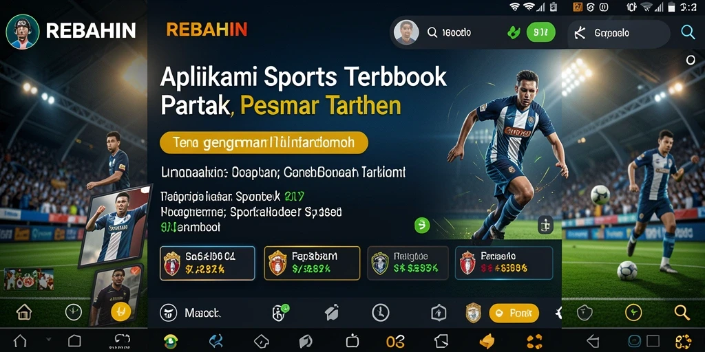 Tampilan gameplay menarik dalam aplikasi Sportsbook REBAHIN.