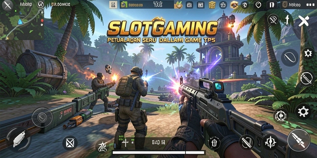 Tampilan dinamis gameplay SLOTGAMING yang menegangkan.