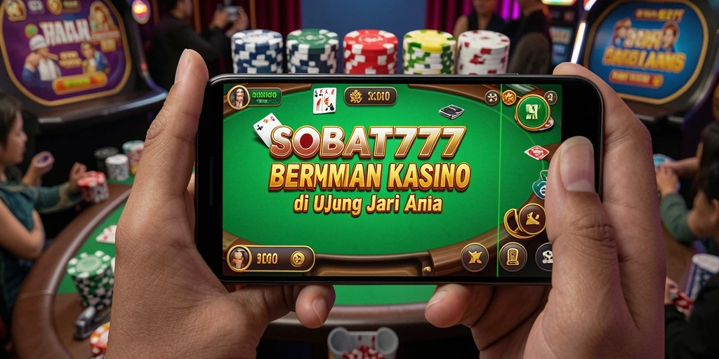 Tampilan gameplay seru dari SOBAT777 dengan grafis Kasino yang menakjubkan.