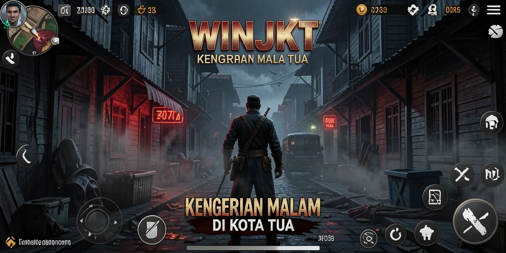 Gameplay menegangkan di tengah kegelapan kota tua.