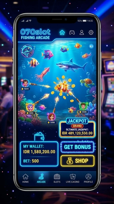 Fitur unggulan dari aplikasi 070slot disorot dalam cuplikan layar ini.